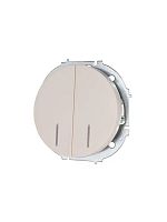 Выключатель 2-кл. СП OSEN 10А IP20 с подсветкой механизм сл. кость LEZARD 743-9088-112