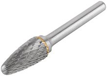 Шарошка карбидная штифт 6мм тип "F" параболическая 12х25х70мм FIT 36619