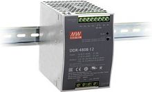 Источник питания DC-DC, 400.8Вт, вход 33.6…67.2В DC, выход 12В/33.4А, изоляция 4000В DC, в кожухе на DIN-рейку, 85.5х125.2х128.5мм, -40…+80С | код DDR-480C-12 | MeanWell