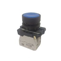 Кнопка КМЕ4122м-синий-2но+2нз-цилиндр-IP40-КЭАЗ | код 354357 | КЭАЗ