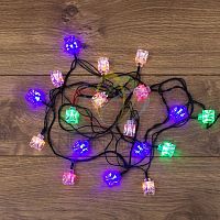 Гирлянда светодиодная "Кубики" 20LED мультиколор 2.8м с контроллером | код 303-061 | Neon-Night