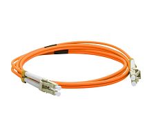 Патч-корд оптический TWT, PVC, дуплексный, LC/PC-LC/PC, MM 50/125, 2.0 м | код TWT-2LC-2LC/OM2-2.0 | TWT