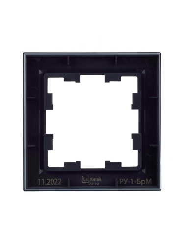 BRITE Рамка 1-местная РУ-1-БрМ маренго | код BR-M12-K35 | IEK фото 3