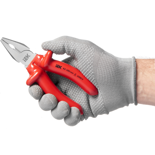 Пассатижи диэлектрические Profi 160мм 1000В ARMA2L 3 | код. A2L3-PL20-K2-160 | IEK фото 4 Пассатижи диэлектрические Profi 160мм 1000В ARMA2L 3 | код. A2L3-PL20-K2-160 | IEK фото 4