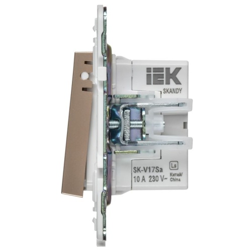 Кнопка звонка SKANDY 10А SK-V17Sa для отелей с индикацией песочн. IEK SK-V14-2-10-K98 фото 3 Кнопка звонка SKANDY 10А SK-V17Sa для отелей с индикацией песочн. IEK SK-V14-2-10-K98 фото 3
