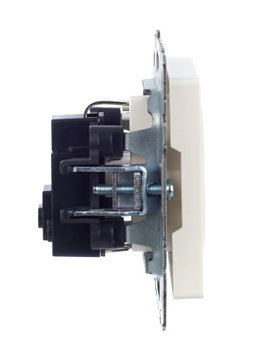 BRITE Розетка 1-местная с заземлением без защитных шторок 16А РС11-1-0-БрЖ жемчуг | код BR-R11-16-K36 | IEK фото 8