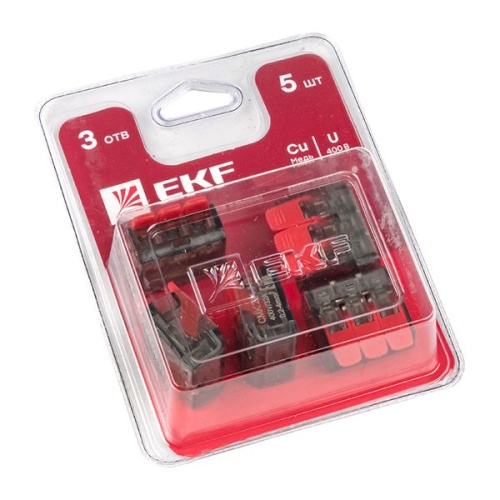 Клемма СМК 221-413 3 отверстия 0,2-4,0 мм2 блистер (5шт,) PROxima | код plc-smk-221-413b | EKF фото 2 Клемма СМК 221-413 3 отверстия 0,2-4,0 мм2 блистер (5шт,) PROxima | код plc-smk-221-413b | EKF фото 2