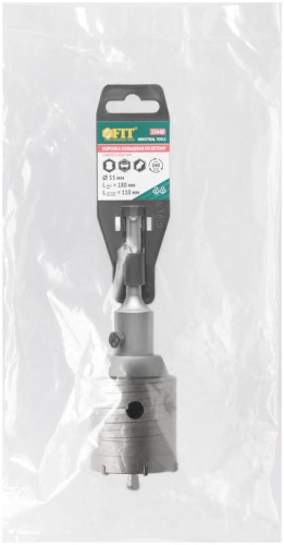 Коронка кольцевая по бетону, хвостовик 110 мм в сборе, 55 мм | код 33440 | FIT фото 5