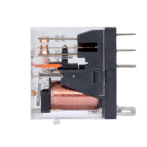 Реле миниатюрное промышленное, 2CO, ком. ток 8А, AgSnO2, напряжение 230V AC, опция: светодиод | код IR-230AC-2CO | DKC
