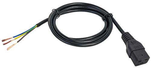 ITK Кабель электропитания PDU 3х1,5 3М C19-б/р | код PC-C19-3M | ITK by IEK