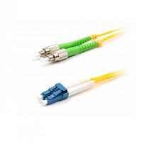 Патч-корд оптический LANMASTER, LSZH, дуплексный, FC/APC-LC/UPC, SM OS2, 7.0 м | код LAN-2FC-2LC/SAU-7.0 | LANMASTER