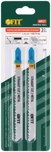 Полотно пометаллу полимерным и эпоксиднымматериалам HSS фрезеров. зубья 100/74/3мм (T127DF) (уп.2шт) FIT 40927 фото 3 Полотно пометаллу полимерным и эпоксиднымматериалам HSS фрезеров. зубья 100/74/3мм (T127DF) (уп.2шт) FIT 40927 фото 3