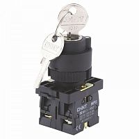 Переключатель NP2-EG35, 3 положения фиксацией, 1НО+1НЗ, IP40 (R) | код 576027 | CHINT