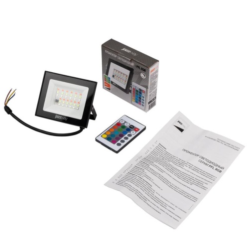 Прожектор светодиодный LED ДО PFL-20W RGB-RC черный IP65 JazzWay | код 5064157 | JazzWay фото 10 Прожектор светодиодный LED ДО PFL-20W RGB-RC черный IP65 JazzWay | код 5064157 | JazzWay фото 10