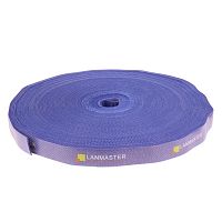 Хомут-липучка LANMASTER шириной 20 мм, 30 м, синий | код LAN-VCM30M-BL | LANMASTER