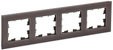 Рамка 4-м BRITE РУ-4-2-БрТБ стекло темн. бронза | код. BR-M42-G-K45 | IEK