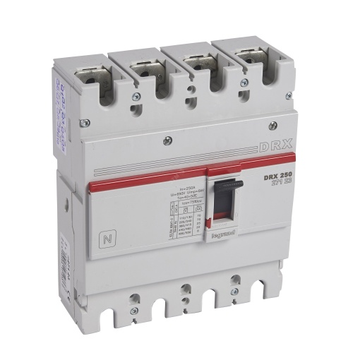 Выключатель автоматический DRX250 термомагнитный 250A 4П 25кА | код 27123 | Legrand