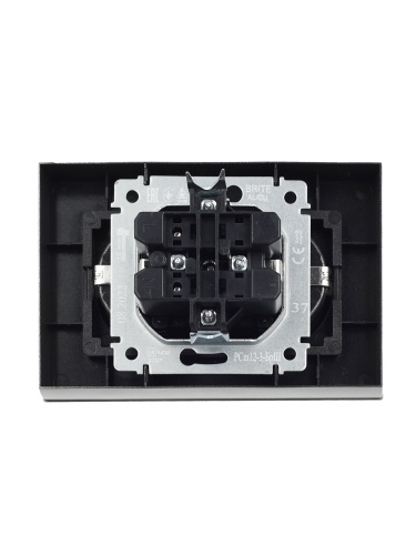 BRITE Розетка 2-местная с заземлением с защитными шторками 16А в сборе РСш12-3-БрШ шампань | код BR-R24-16-K37-F | IEK фото 8