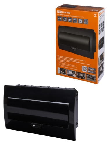 Бокс ЩРВ-П-18 модулей встраиваемый пластик IP41, Антрацит TDM | код SQ0902-1005 | TDM