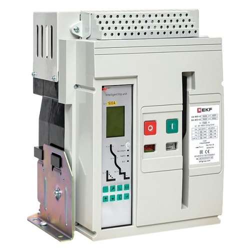Выключатель автоматический ВА-450 1600/800А 3P 65кА стационарный v2 EKF | код mccb450-1600-800-v2 | EKF