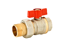 Кран шаровой со сгоном Ду 15 с рукояткой типа бабочка | код 065B8203 | Danfoss