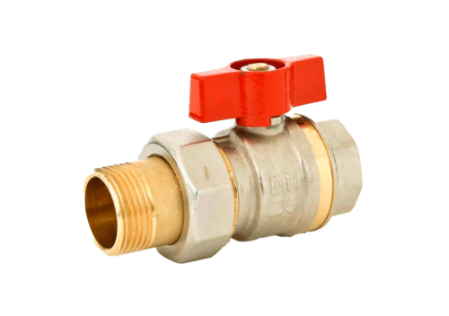 Кран шаровой со сгоном Ду 15 с рукояткой типа бабочка | код 065B8203 | Danfoss