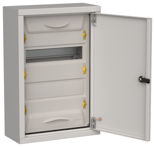 TITAN 5 Корпус мет. ЩРн-24 (1х24) 460х310х140 IP31 сер IEK | код TI5-50-N-024-31-7035 | IEK
