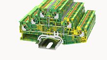 DS1.5-3L-PE-01P-1C-00Z(H), Клемма PUSH-IN, 1.5 мм.кв., 3 ур., PE, шт | код 11040000209 | DEGSON