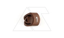 Маркер кольцевой RMS-02 59641-1, D кабеля 2,5-5mm, 1,5-4mm2, символ 1, PVC, коричневый (упак. 1000шт.) | код 4377314 | Cembre