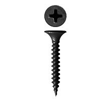 Саморез гипсокартон/металл 3,5х25 черный | код screw-GM-25 | Крепдил