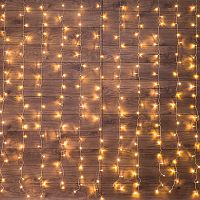 Гирлянда Светодиодная Дождь 3х2 м 240 LED, прозрачный ПВХ, с контроллером, теплое белое свечение NEON-NIGHT | код 235-096 | NEON-NIGHT