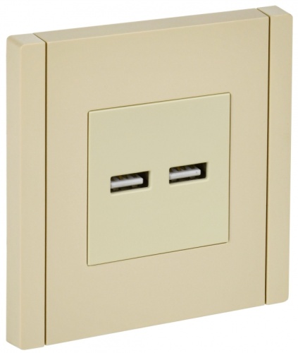 FORTE&PIANO Роз. USB A+A 3,1А FP449 ван. IEK | код FP-U21-D31-K10 | IEK