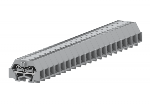 242327 Клемма TB концевая проходная 1-1 с бок. подключ. с защелк. ножками, жёлто-зел., шт | код 242327 | SUPU