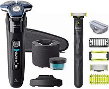 Бритва роторная Philips S7886/78 реж.эл.:3 питан.:аккум. черный | код 2019887 | PHILIPS