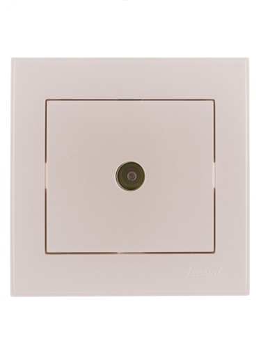 Розетка RAIN ТВ оконечная жемчужно-белый перламутр | код 703-3030-130 | Lezard Розетка RAIN ТВ оконечная жемчужно-белый перламутр | код 703-3030-130 | Lezard