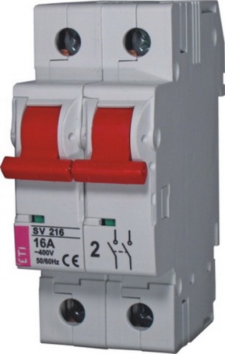 Выключатель нагрузки SV 280 2р 80A | код 002423215 | ETI