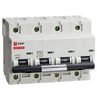 Автоматический выключатель ВА 47-100, 4P 35А (D) 10kA EKF | код. mcb47100-4-35D | EKF 