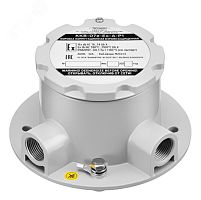 Коробка коммутационная взрывозащищенная угловая ККВ-07е-Ех-А-Р1-У-БК1, без кабельных вводов | код ER010000000001-0000 | Эридан