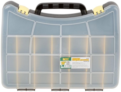 Ящик для крепежа (органайзер) (с защелкой) 16дюйм ( 400х300х60мм ) FIT 65652 фото 2