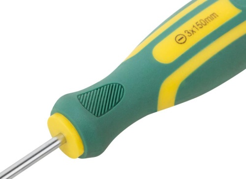 Отвертка "Контур" CrV сталь прорезиненная ручка 3х150мм SL FIT 55207 фото 6