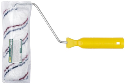 Валик микроволокно с красной и синей полосками диам. 40/63мм ворс 12мм 180мм бел. FIT 01843 фото 3 Валик микроволокно с красной и синей полосками диам. 40/63мм ворс 12мм 180мм бел. FIT 01843 фото 3