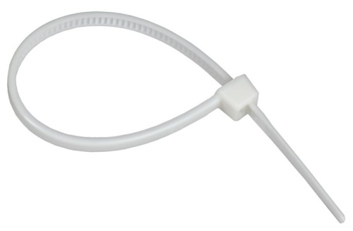 Хомут P6.6 самозатухающий белый 2.5х100мм 100шт/упак IEK | код UHH90-D025-100-100-K01 | IEK