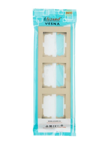 VESNA Рамка 3-ая горизонтальная б/вст золото | код 742-3600-148 | LEZARD фото 5 VESNA Рамка 3-ая горизонтальная б/вст золото | код 742-3600-148 | LEZARD фото 5