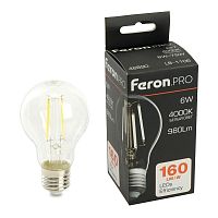 Лампа светодиодная LED 6вт Е27 белый FILAMENT Feron.PRO | код 48890 | Feron
