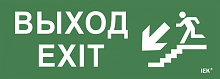 Этикетка самокл. 280х100мм Выход/лест. вниз/фигура IEK | код LPC10-1-28-10-VLVNF | IEK