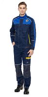 Костюм Старт брючный, цвет синий с васильковой отделкой, р. 112-116/182-188 | код 171825 | Авангард