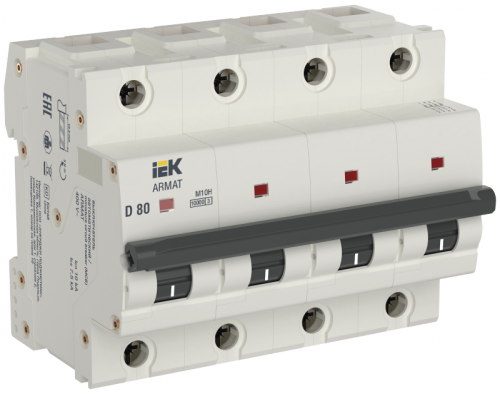 ARMAT Авт. выкл. M10H 4P L 80А IEK | код AR-M10H-4-L080 | IEK
