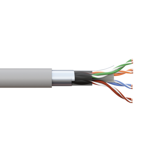 Кабель витая пара TERACOM PRO Cat.6 F/UTP 4 пары solid 23AWG оболочка LSZH нг(А)-HF цвет серый (упак. 305м) | код TRP-6FTP-04LSH-GY-IN3 | EKF фото 3 Кабель витая пара TERACOM PRO Cat.6 F/UTP 4 пары solid 23AWG оболочка LSZH нг(А)-HF цвет серый (упак. 305м) | код TRP-6FTP-04LSH-GY-IN3 | EKF фото 3