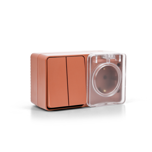 AtlasDesign PROFI IP54 О/У БЛОК: РОЗ. з/к со шт. 16А, ВЫКЛ.2-клав.10А, ТЕРРАКОТОВЫЙ | код ATN547074 | Systeme Electric фото 3 AtlasDesign PROFI IP54 О/У БЛОК: РОЗ. з/к со шт. 16А, ВЫКЛ.2-клав.10А, ТЕРРАКОТОВЫЙ | код ATN547074 | Systeme Electric фото 3