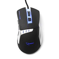 Мышь игровая Gembird MG-520, USB, черный, код Survarium , 5 кнопок+колесо-кнопка, 3200 DPI, подсветка 3 цвета, программное обеспечение, кабель тканевый 1.75м | код MG-520 | Gembird